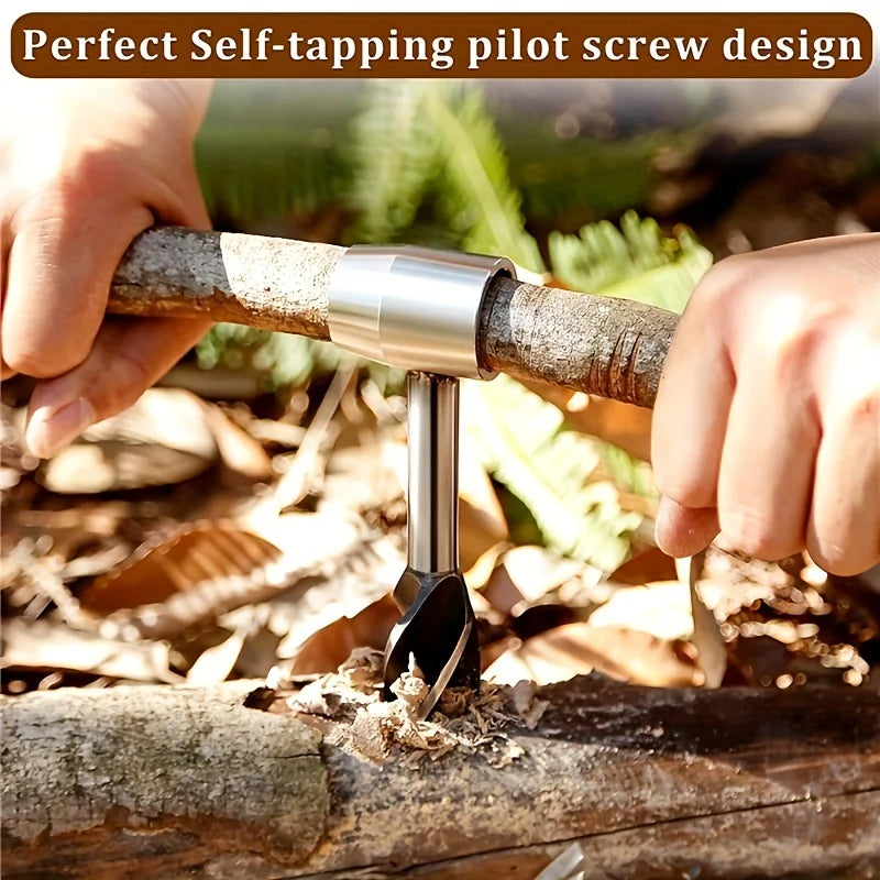 Outdoor Handbohrer mit Tasche – Survival Werkzeug – clever-campen Ansicht 6
