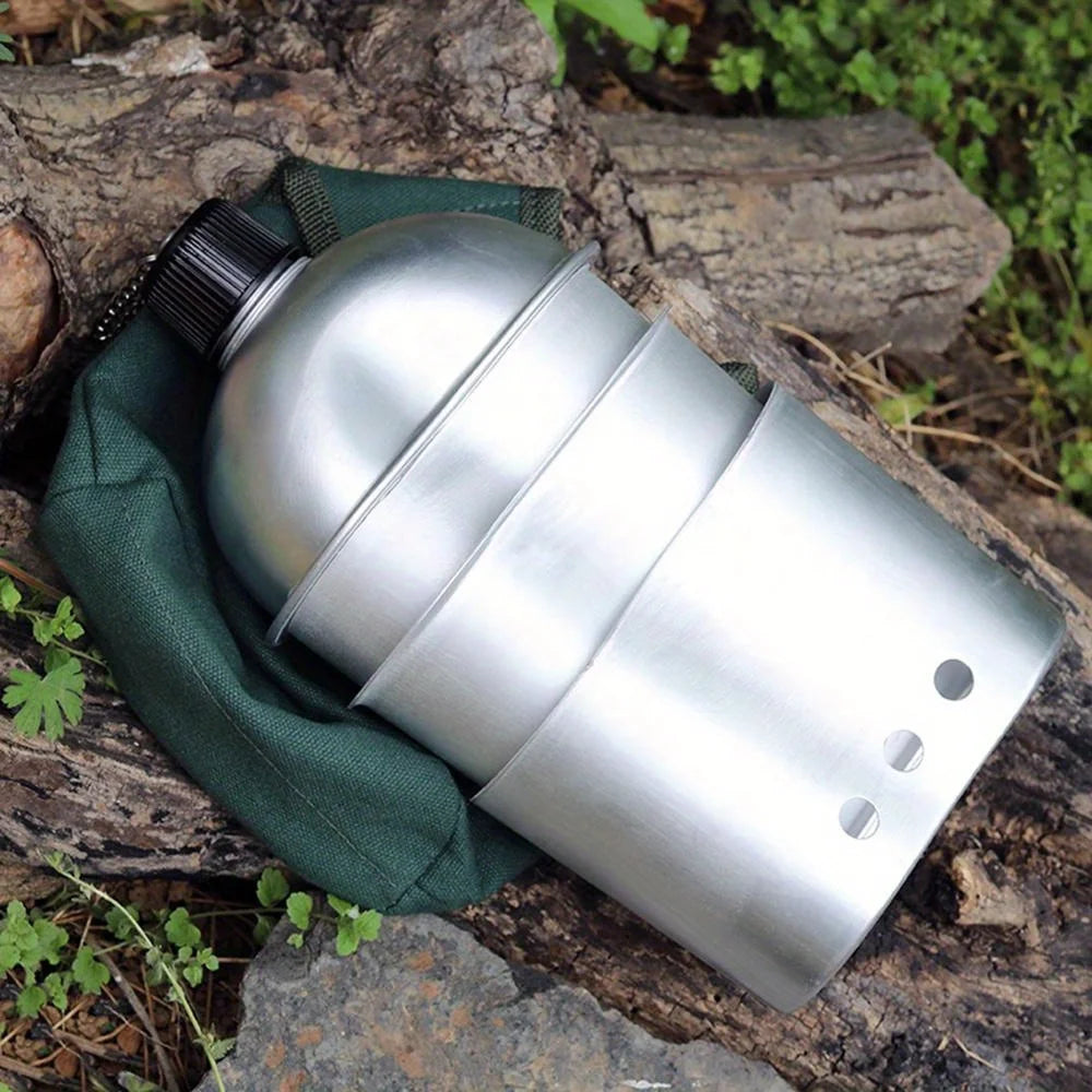 Militär Trinkflasche Set aus Aluminium – clever-campen Ansicht 4