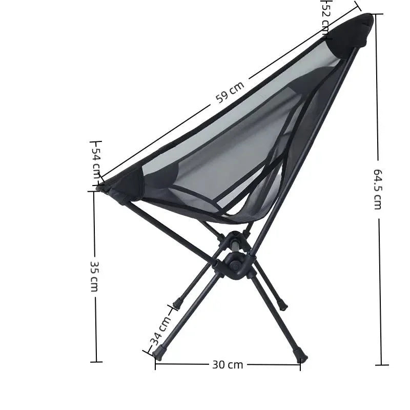 Atmungsaktiver Campingstuhl aus Aluminium für Angler – clever-campen Ansicht 5