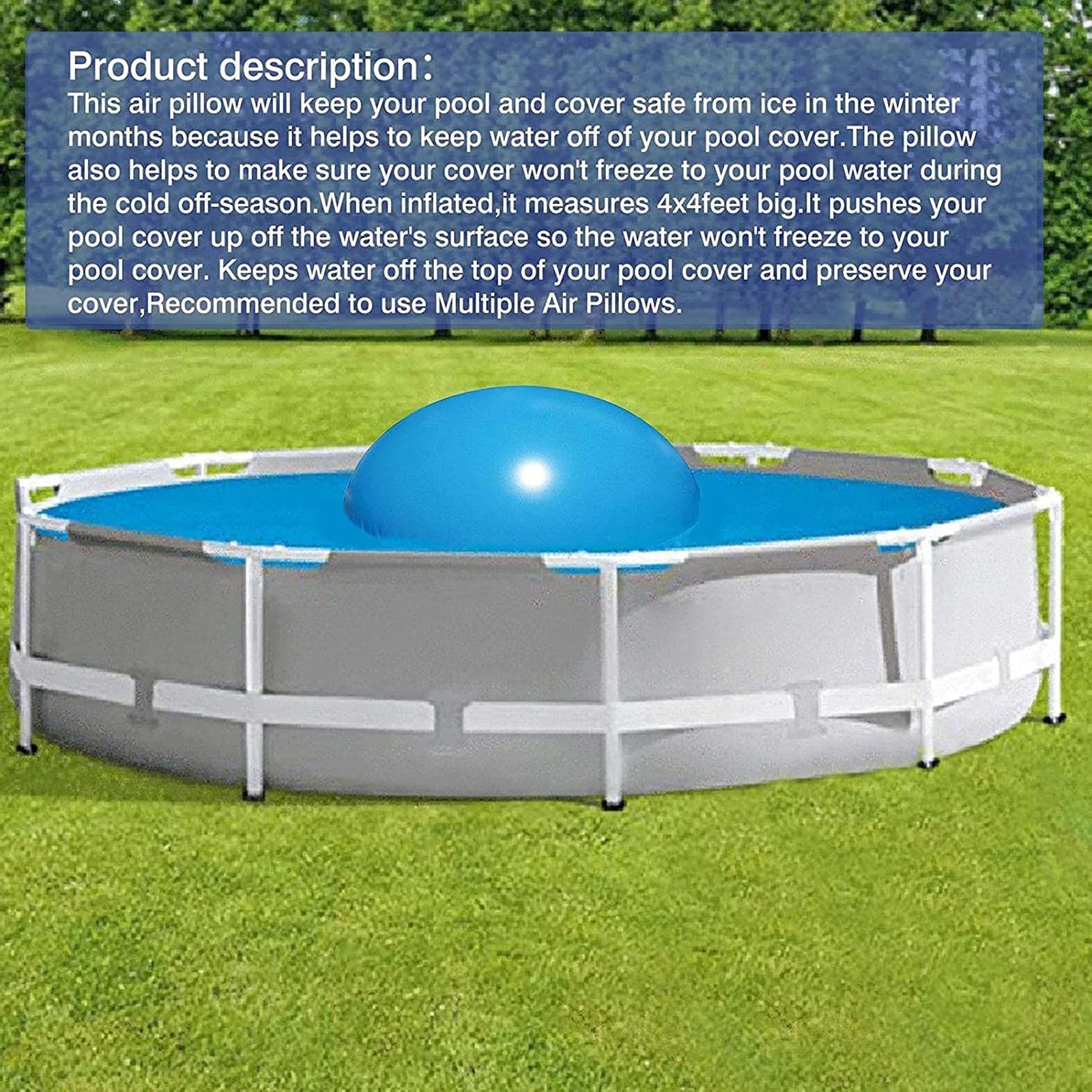Winter Pool Kissen aus PVC für Schwimmbecken – clever-campen Ansicht 4