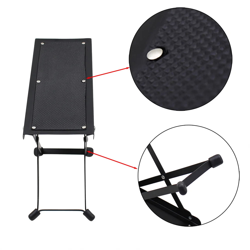 Faltbarer Gitarren-Fuss-Hocker, höhenverstellbar – clever-campen Ansicht 5