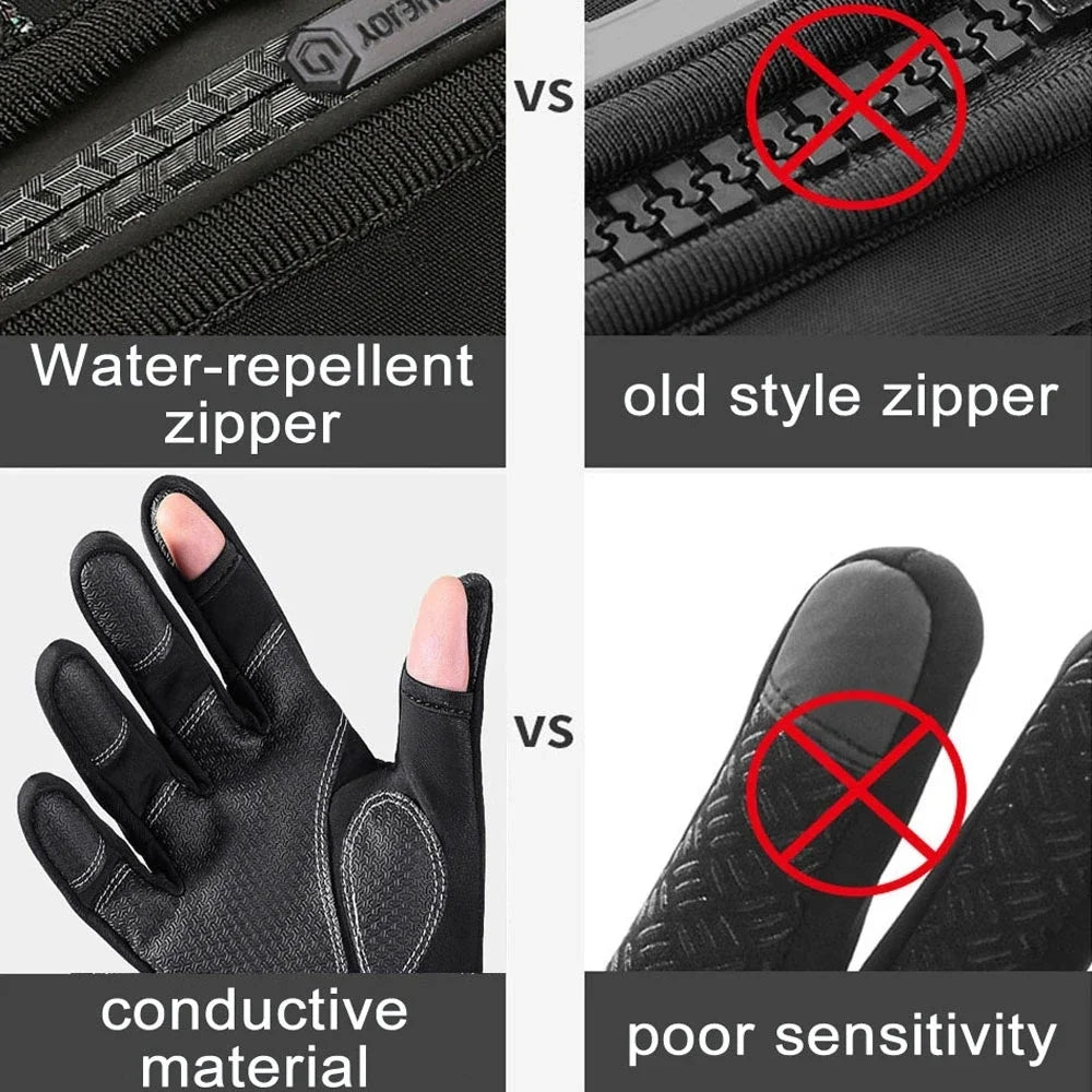 Wasserdichte Winter Angelhandschuhe mit 2-Finger Flip – clever-campen Ansicht 4
