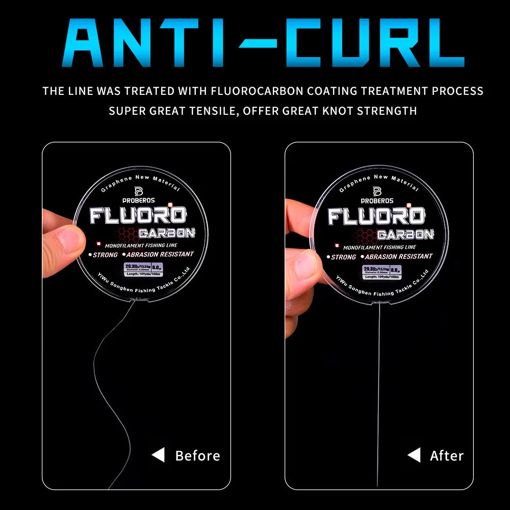 PROBEROS 100M Fluorocarbon Angelvorfach 2.2LB-29.3LB – clever-campen Ansicht 5