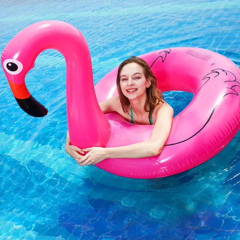 PVC Aufblasbarer Flamingo Schwimmring für Erwachsene – clever-campen Ansicht 5