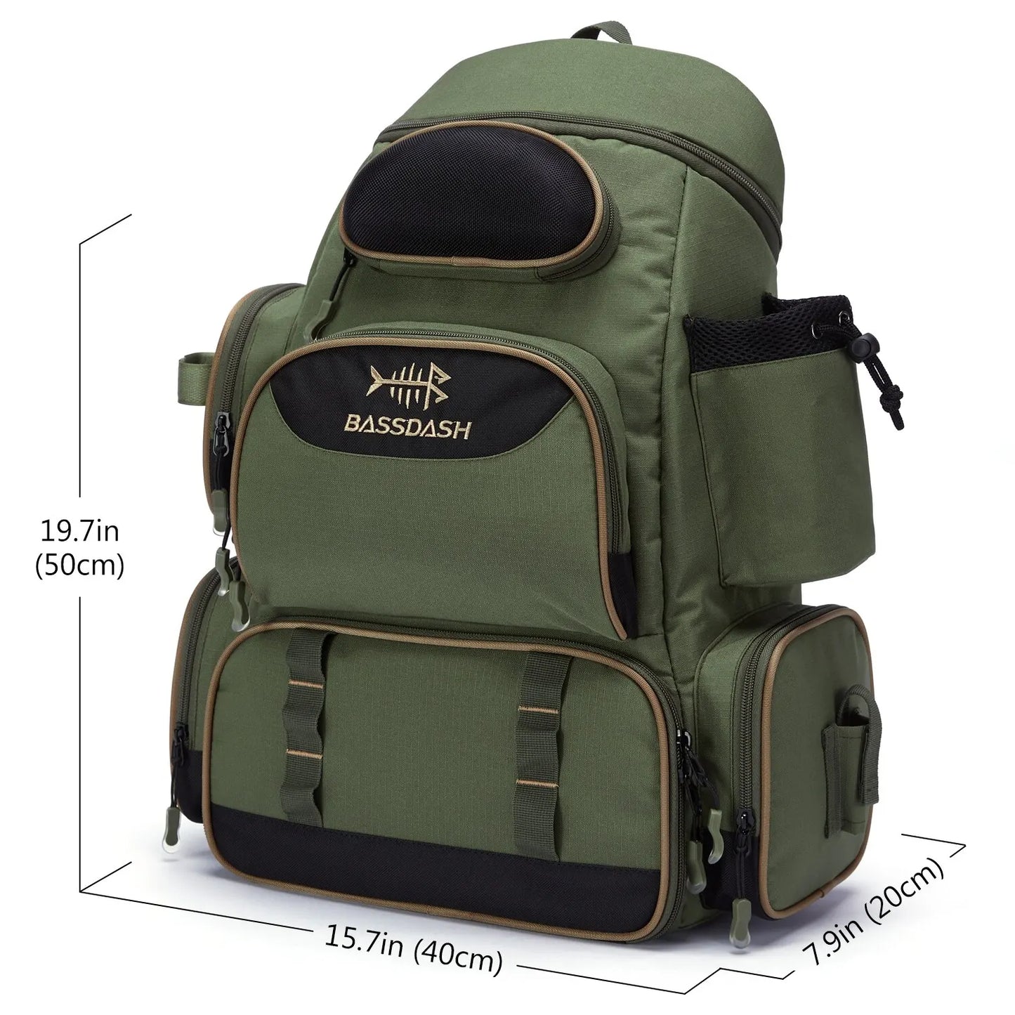Bassdash Angeltasche Rucksack Tackle Backpack – clever-campen Ansicht 2