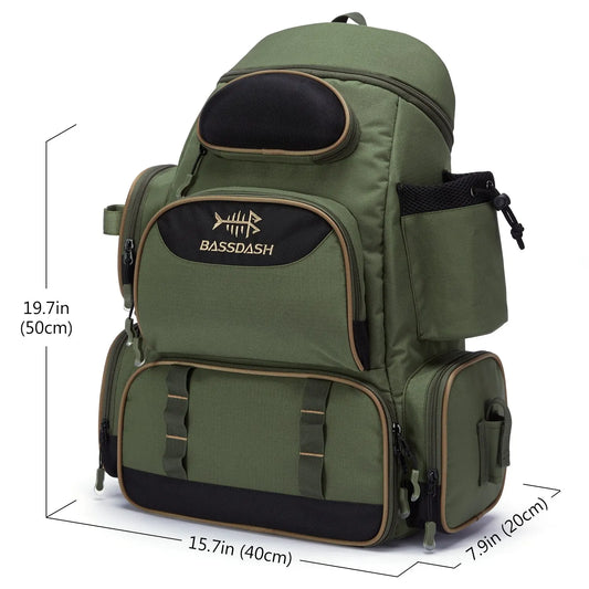 Bassdash Angeltasche Rucksack Tackle Backpack – clever-campen Ansicht 2