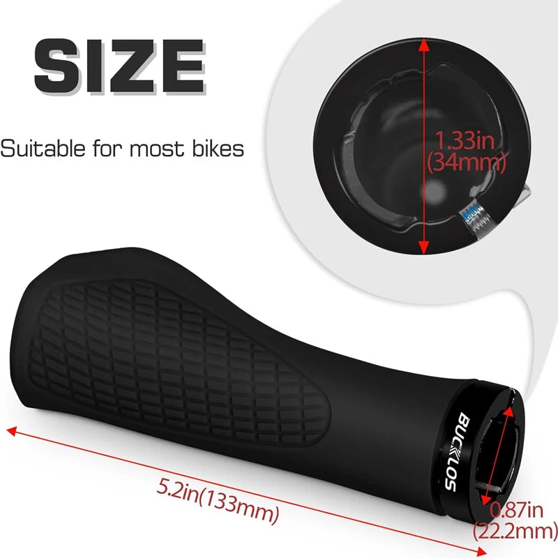 Ergonomische MTB Fahrradgriffe aus weichem Gummi – clever-campen Ansicht 4