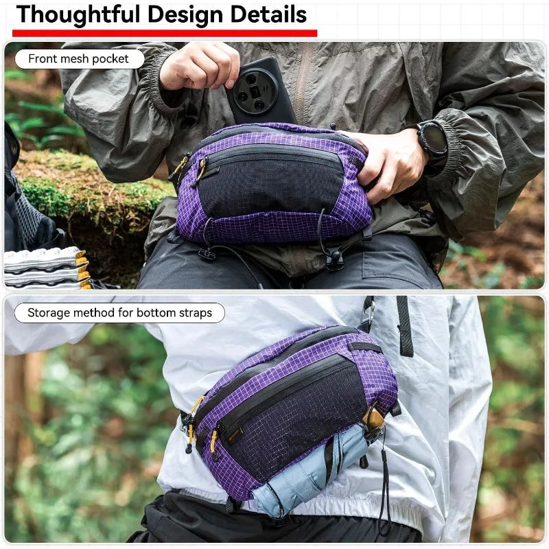 Wasserdichte Outdoor Hüfttasche für Wanderungen – clever-campen Ansicht 4