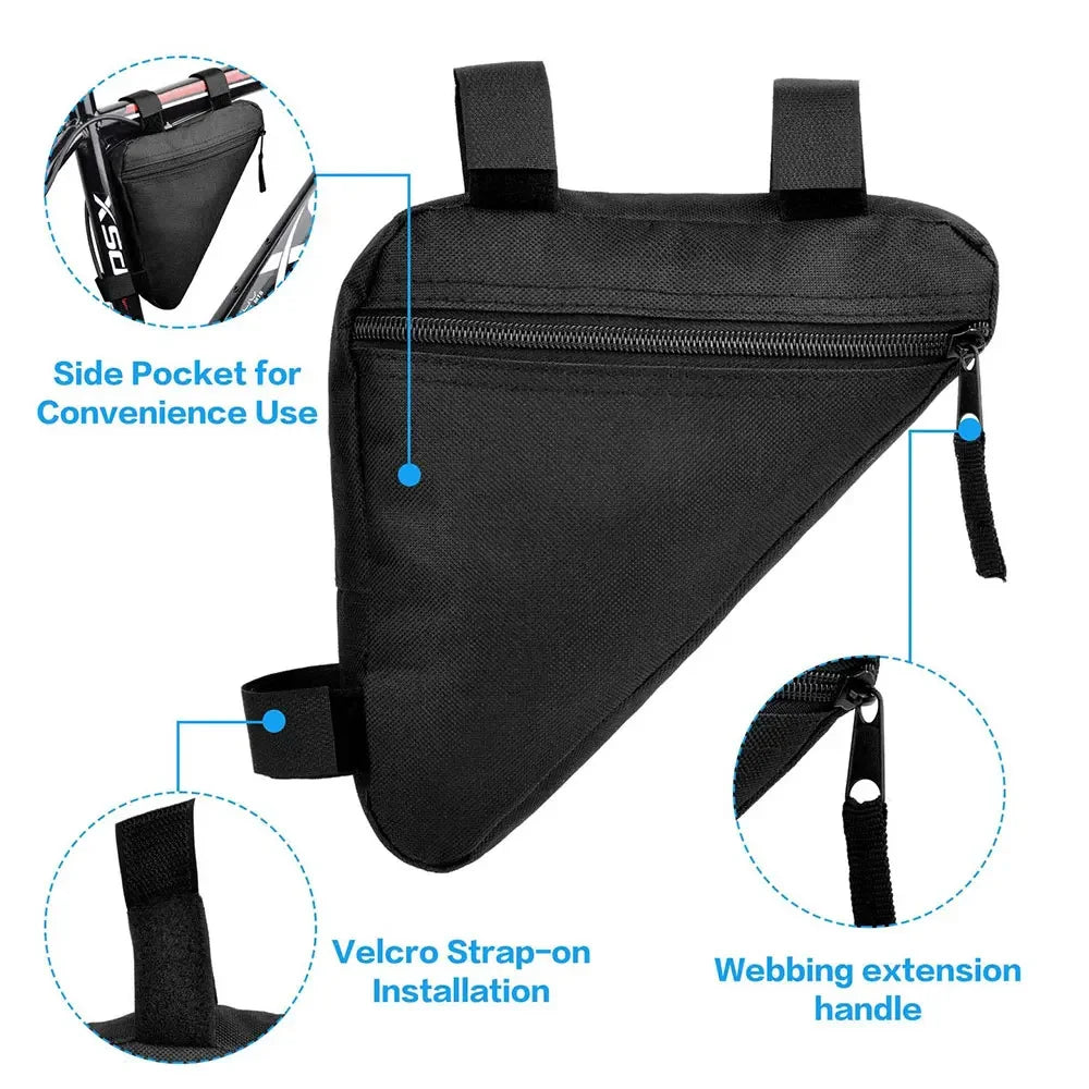 Wasserdichte Fahrradrahmen-Tasche für Werkzeug und Zubehör – clever-campen Ansicht 4