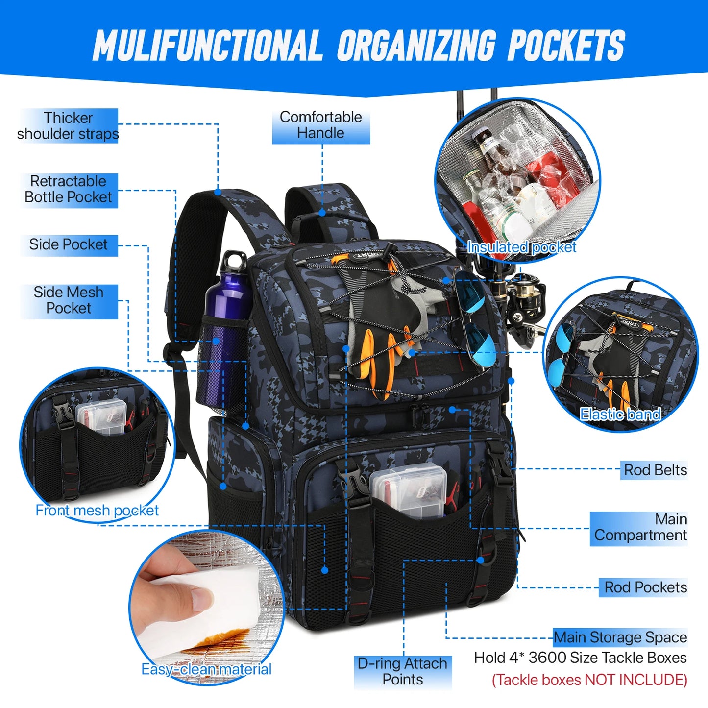 45L Angelrucksack mit Kühlfunktion und Regenhülle – clever-campen Ansicht 4
