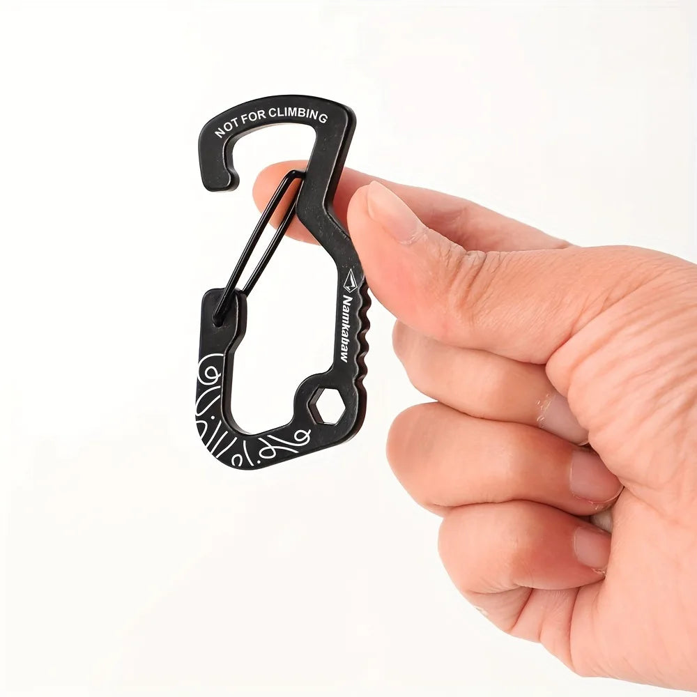 Multifunktionale D-Ring Karabiner für Trinkflaschen – clever-campen Ansicht 3