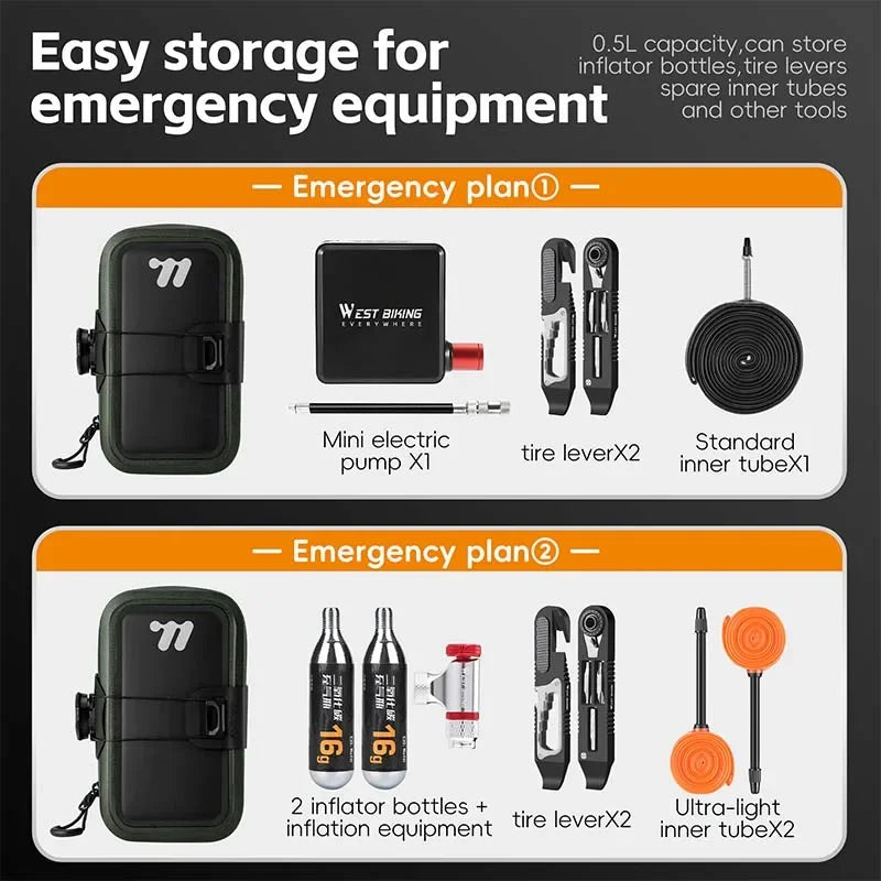 West Biking Fahrradsattel Tasche 600D TPU Wasserdicht – clever-campen Ansicht 6
