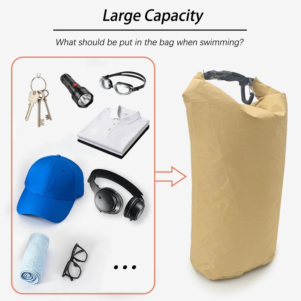 Ultraleichte wasserdichte Dry Tasche mit Rollverschluss – clever-campen Ansicht 4