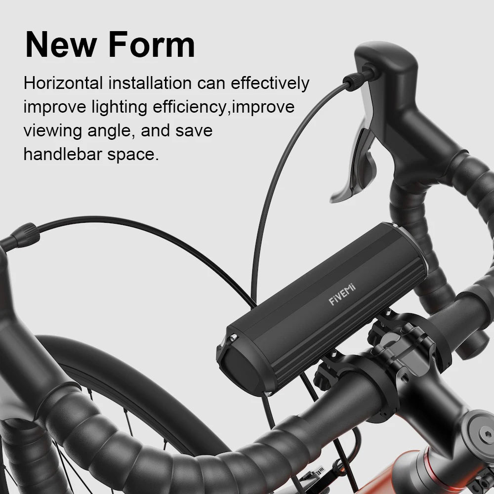 Fivemi 5-LED Fahrradlicht 10000mAh wiederaufladbar – clever-campen Ansicht 2