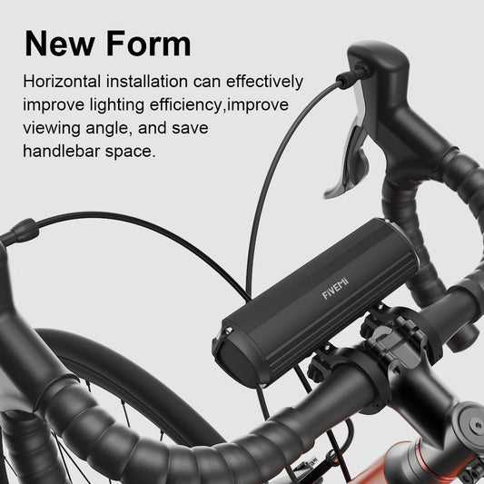 Fivemi 5-LED Fahrradlicht 10000mAh wiederaufladbar – clever-campen Ansicht 2