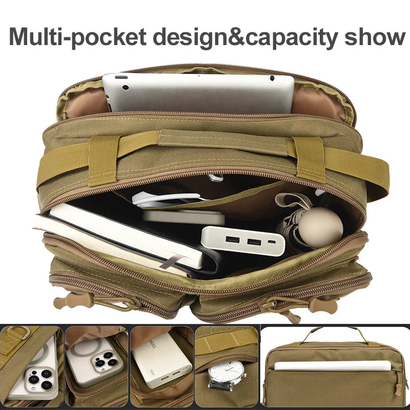 Taktische Umhängetasche für Angeln und Outdoor – clever-campen Ansicht 4