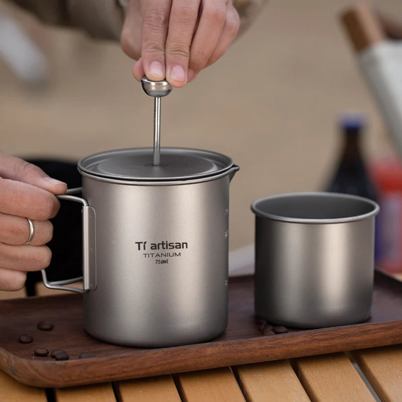 Tiartisan Titan French Press für Camping und Outdoor – clever-campen Ansicht 4