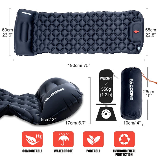 Luftmatratze mit Pumphilfe für Camping – clever-campen Ansicht 2