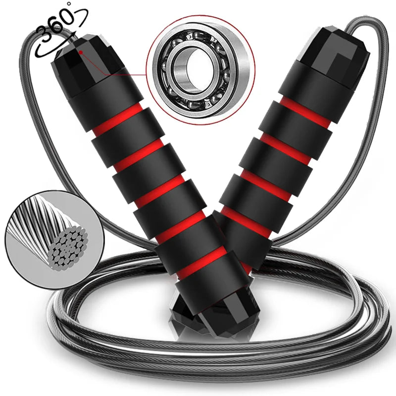 Verstellbares Springseil aus Stahl für Fitness-Training – clever-campen Ansicht 3