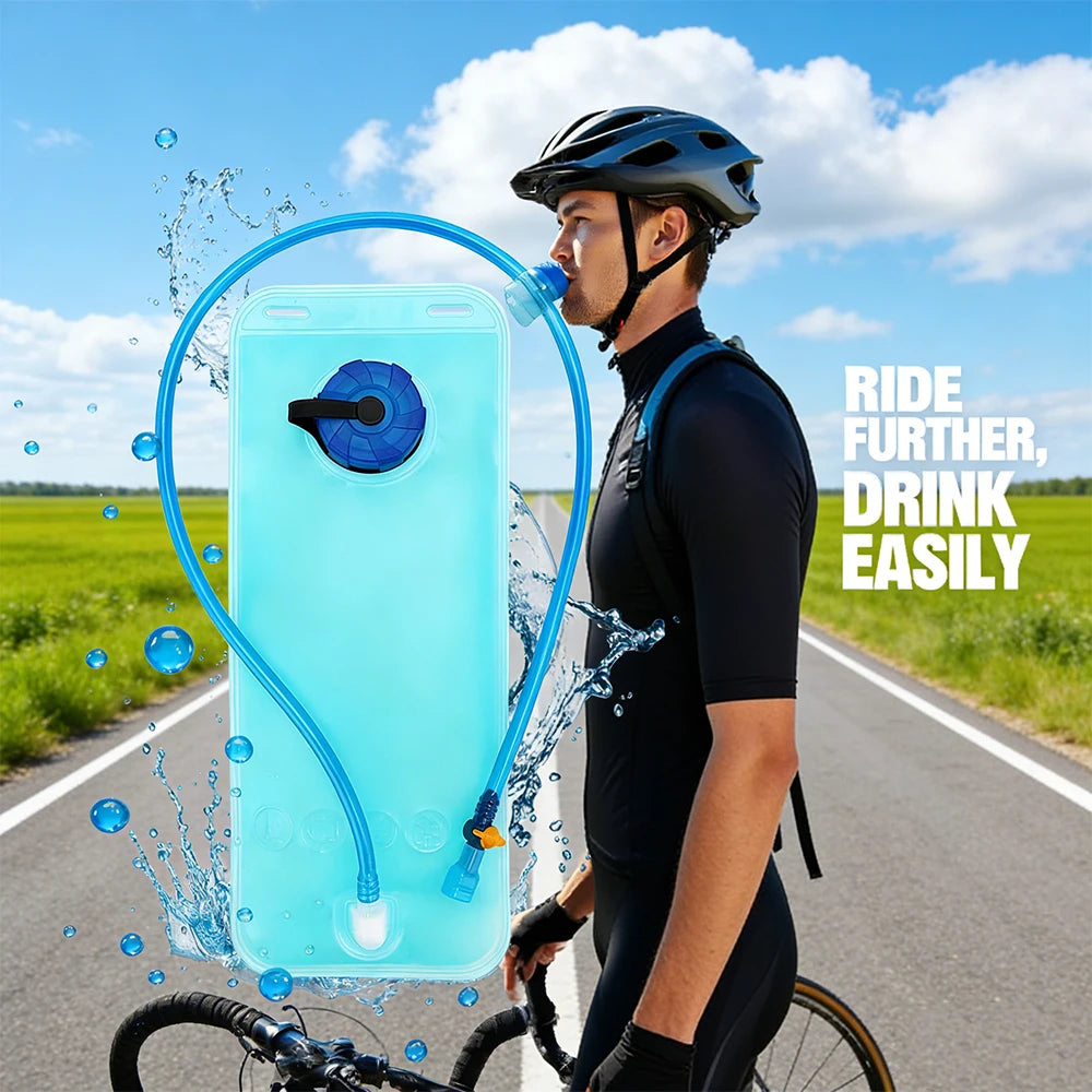 2L Trinkblase für Radfahren – BPA-frei und tragbar – clever-campen Ansicht 2