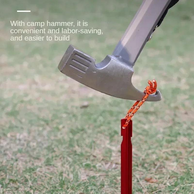 Aluminium Zeltpflöcke 18cm mit reflektierendem Seil – clever-campen Ansicht 4