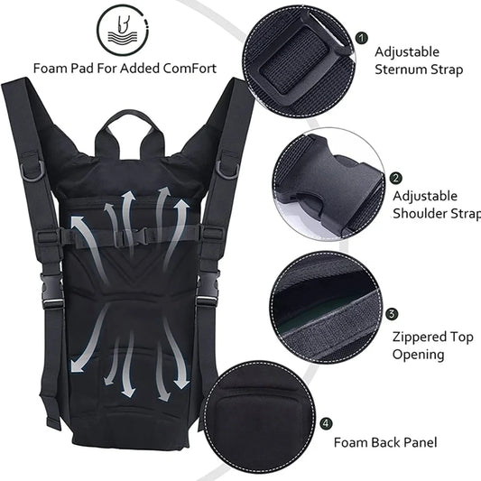 3L Wasserdichte Trinkblase für Outdoor-Sport und Reisen – clever-campen Ansicht 2