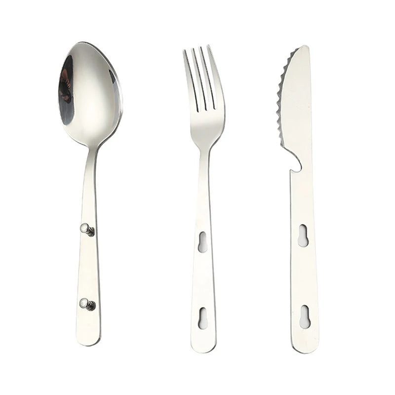 Faltbares Edelstahl Besteck-Set für Camping & Outdoor – clever-campen Ansicht 4
