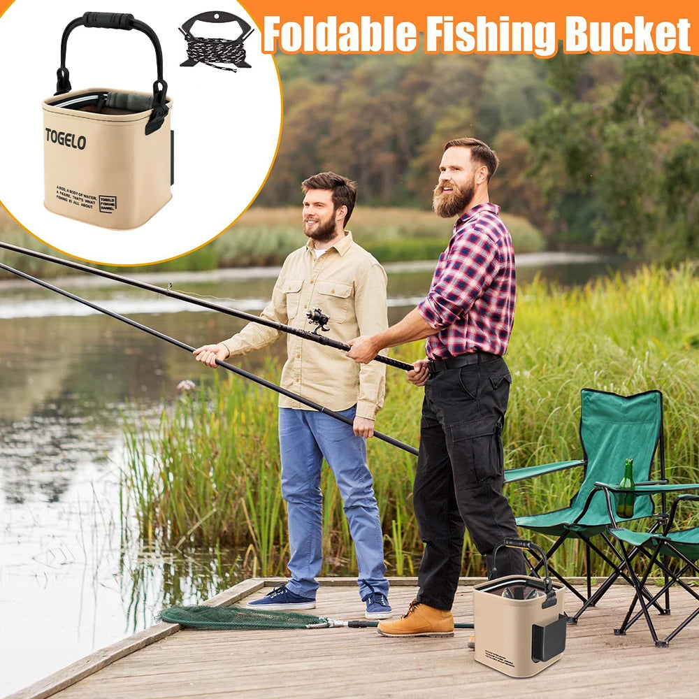 Kollapsbarer Angelfischereibucket für lebende Fische – clever-campen Ansicht 4