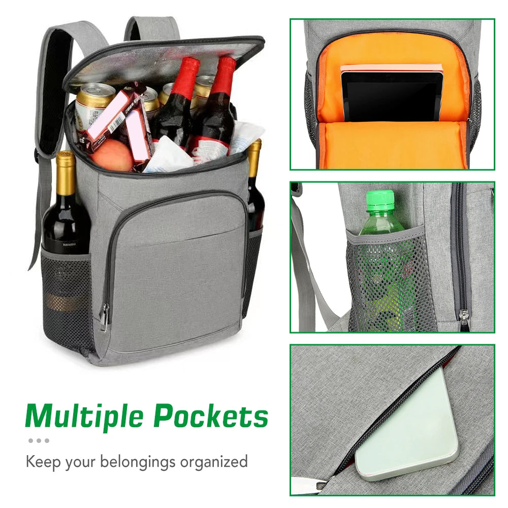 30L Kühltasche Rucksack für Picknick und Outdoor – clever-campen Ansicht 6