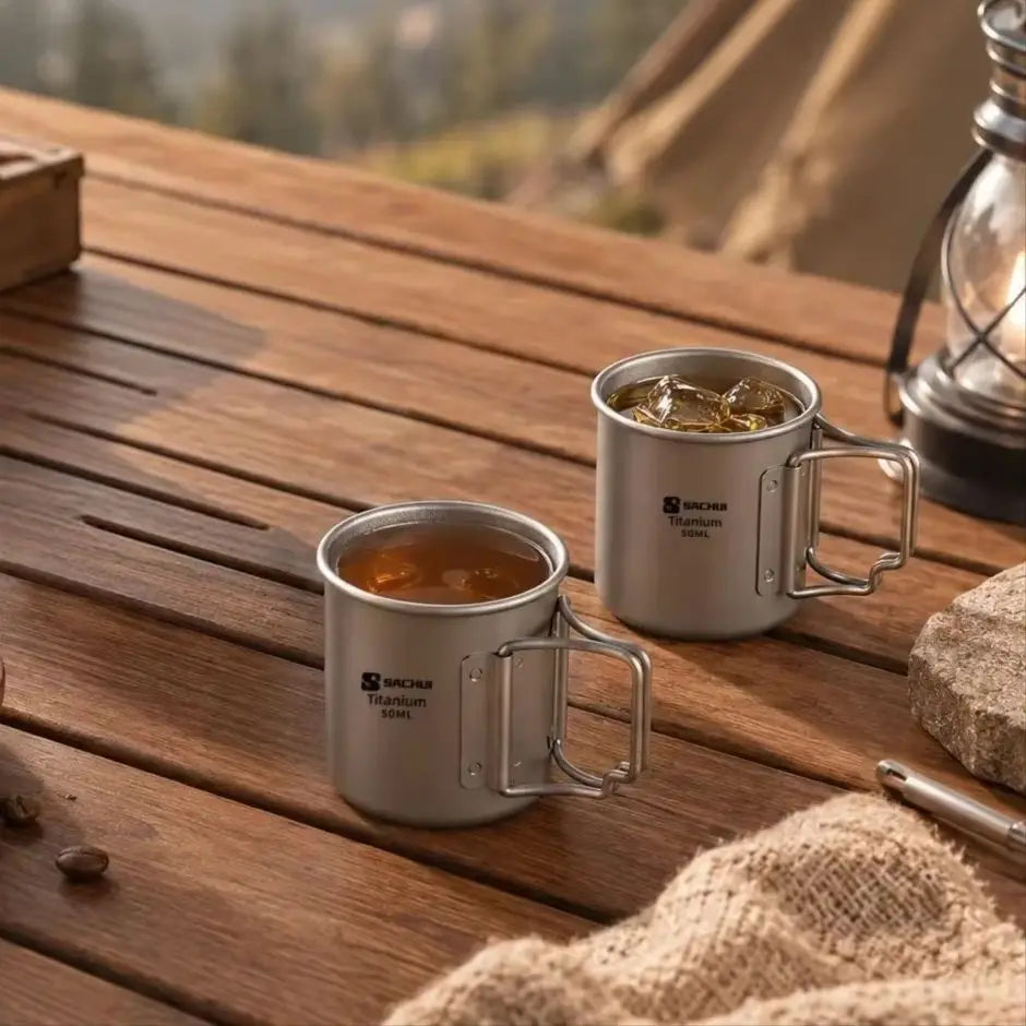 50ml Titan Campingbecher mit klappbarem Griff – clever-campen Ansicht 5