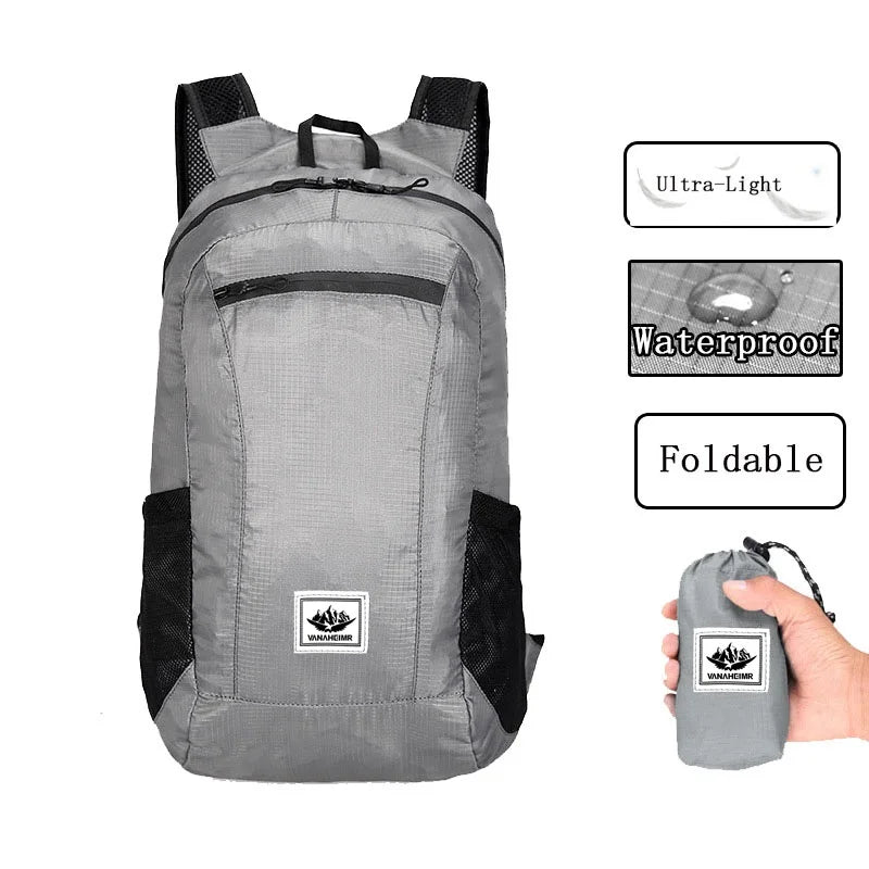 Ultraleichter Outdoor Rucksack – Wasserdicht und Faltbar – clever-campen Ansicht 3