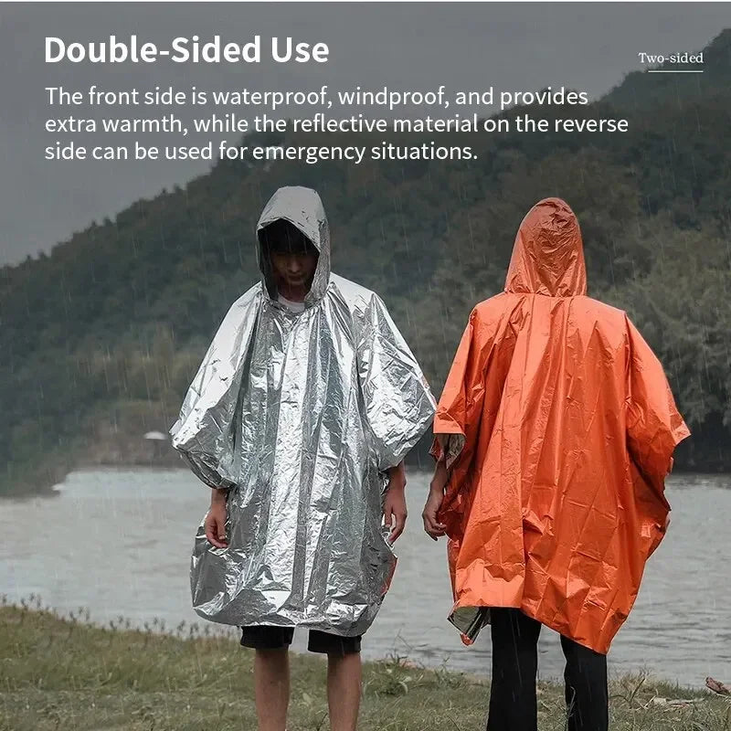 Wasserdichter Notfall-Poncho für Camping und Outdoor – clever-campen Ansicht 5