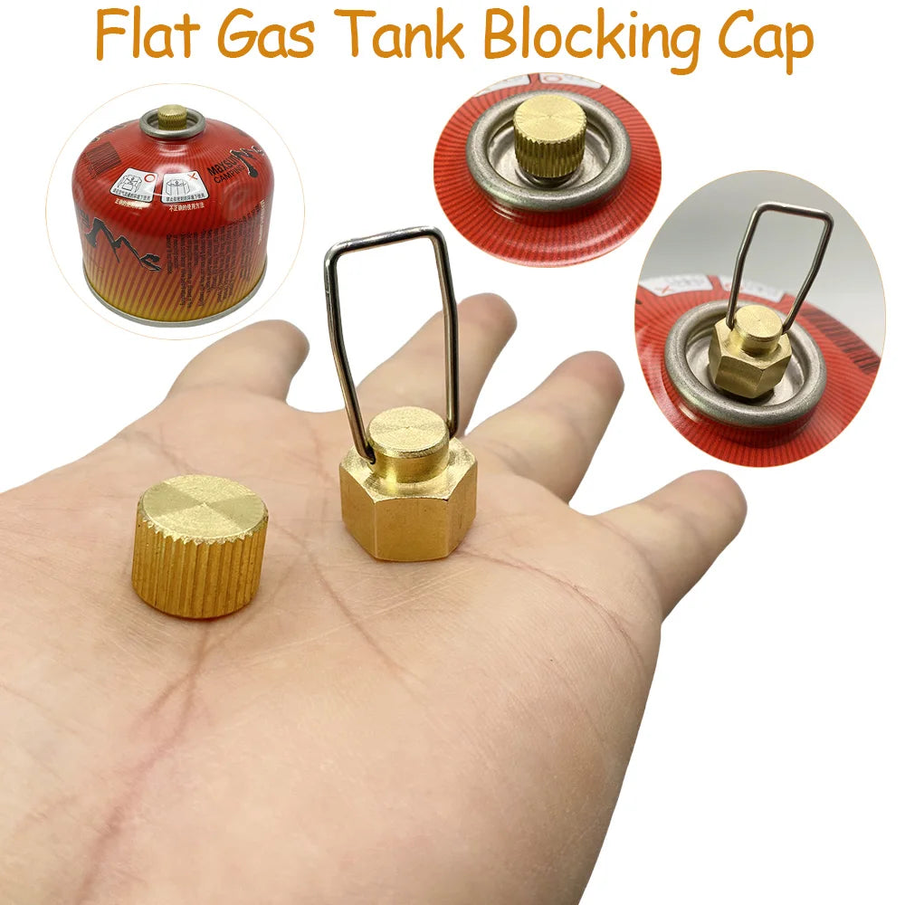 Campingkocher Gas Zubehör Anti-Leck Stecker für Gasflasche – clever-campen Ansicht 2