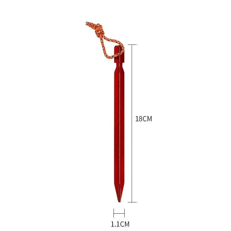 Robuste 18cm Aluminium-Zeltheringe für sicheren Halt beim – clever-campen Ansicht 2