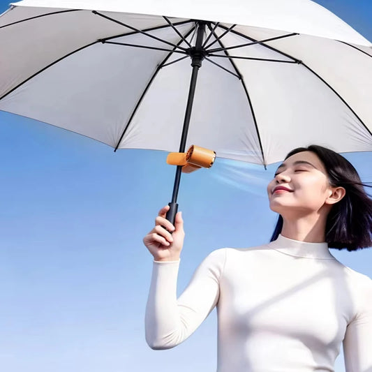 Tragbarer Handventilator mit Clip für Sonnenschirme – clever-campen Ansicht 3