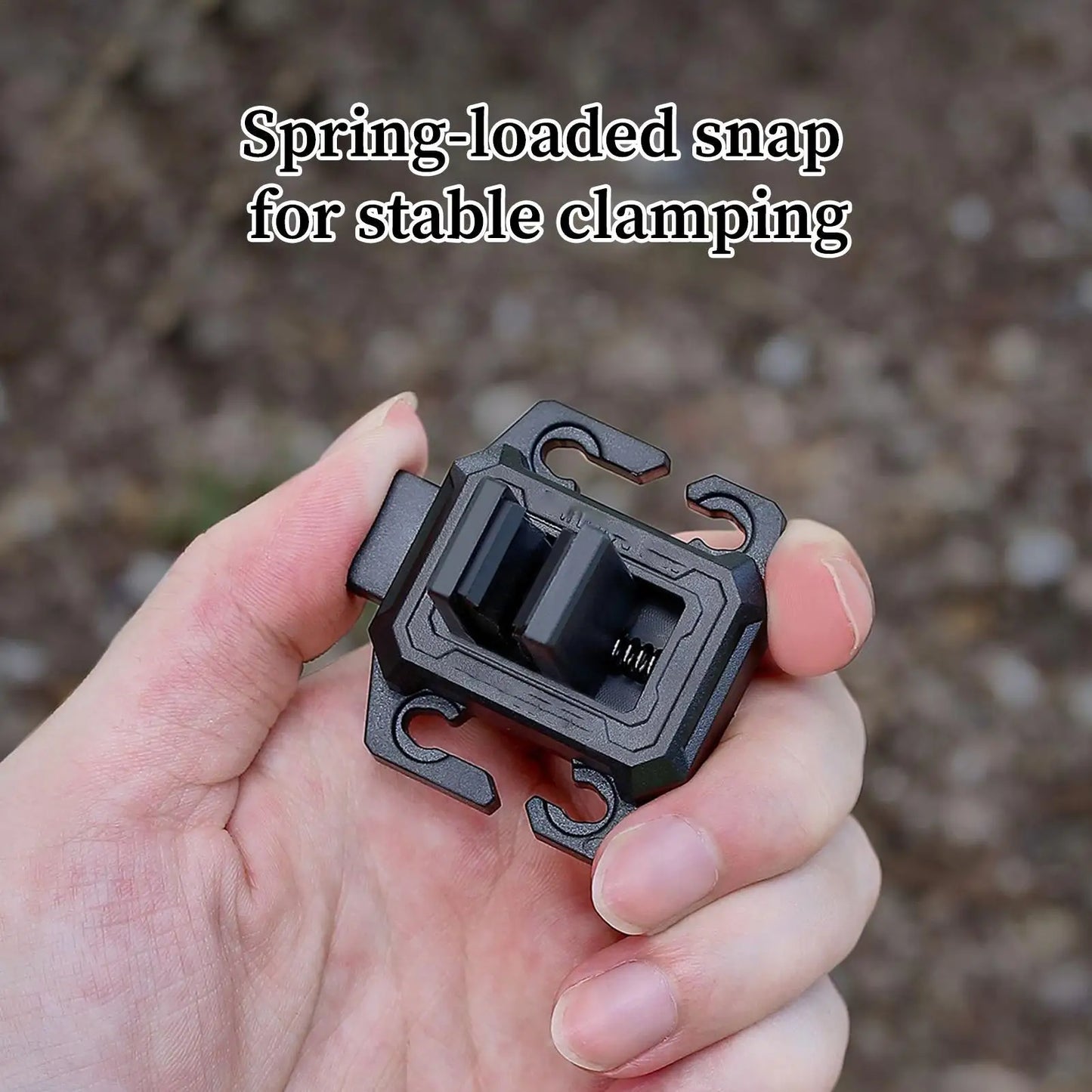 Tragbarer Angelrutenhalter mit Clips – clever-campen Ansicht 3