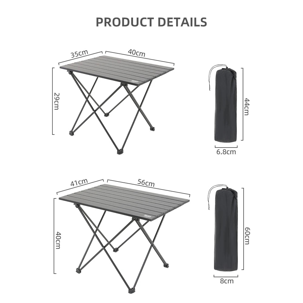 TARKA Klappbarer Campingtisch aus Aluminium – leicht – clever-campen Ansicht 2