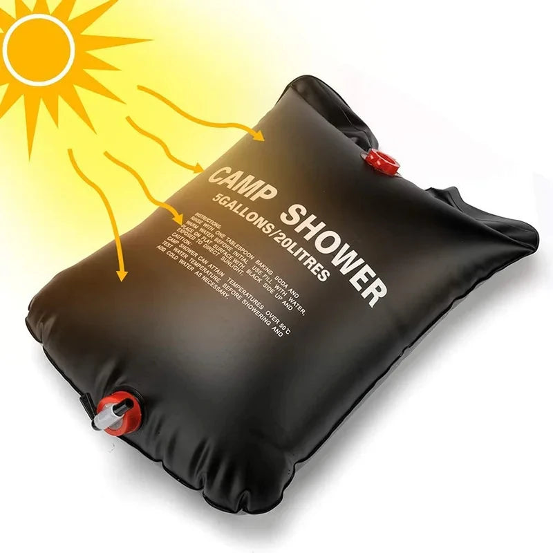 Faltbare Solar-Dusche 20/40L für Camping und Outdoor – clever-campen Ansicht 3