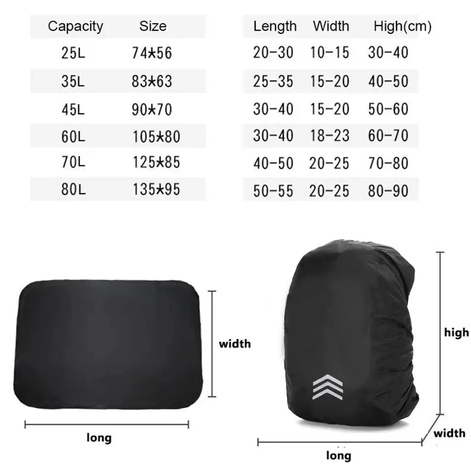 Wasserdichte Rucksackhülle 25-60L für Outdoor-Aktivitäten – clever-campen Ansicht 5