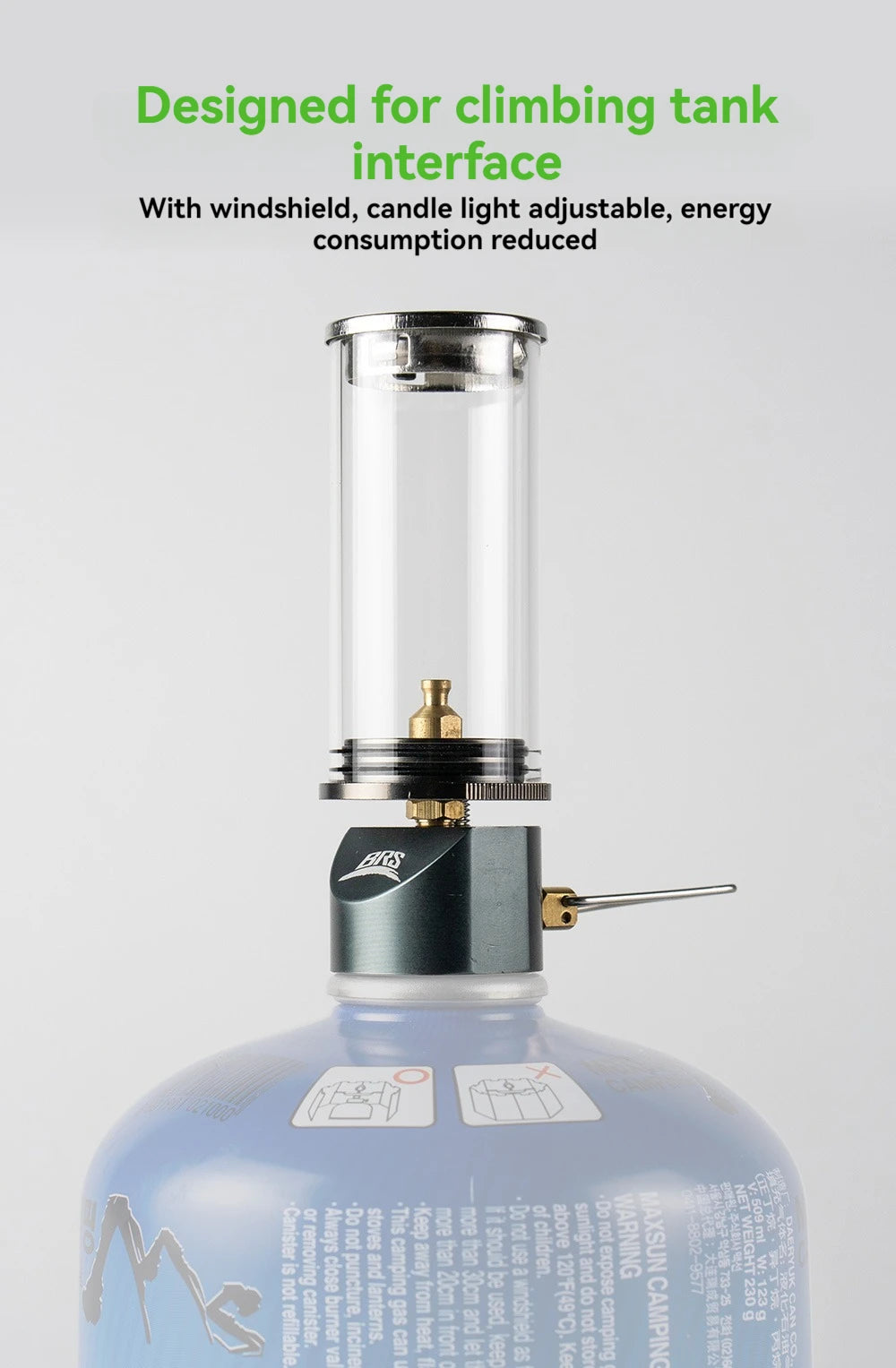 Windfester Campingkocher mit Kerzenlichtfunktion – clever-campen Ansicht 5