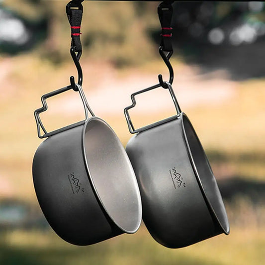 Ultraleichter Titan Campingtopf faltbar für Outdoor-Kochen – clever-campen Ansicht 3