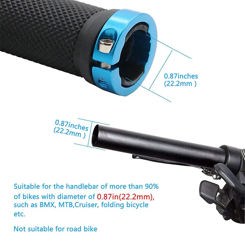 Rutschfeste Fahrradgriffe aus Gummi für Mountainbikes – clever-campen Ansicht 6