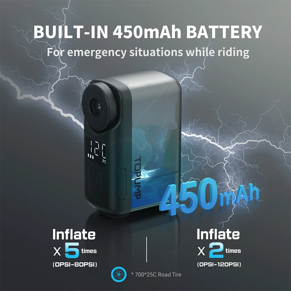 Mini Tragbar Elektrischer Pump für Fahrradreifen – clever-campen Ansicht 6
