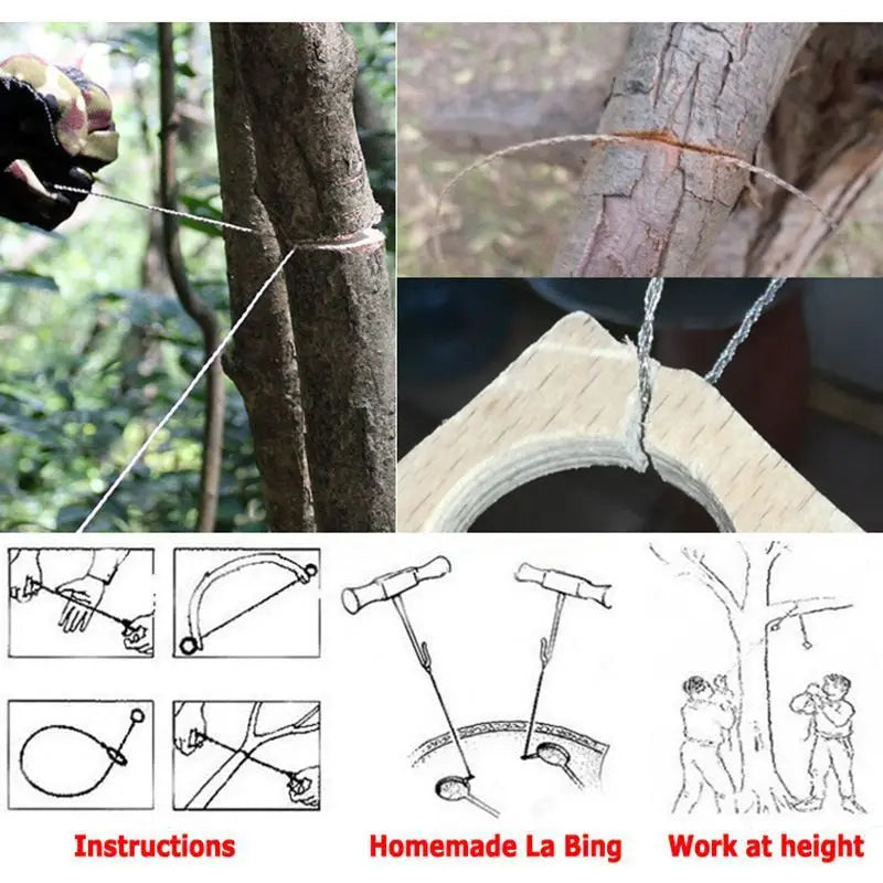Tragbare Drahtsäge mit Fingergriff für Camping und Outdoor – clever-campen Ansicht 4