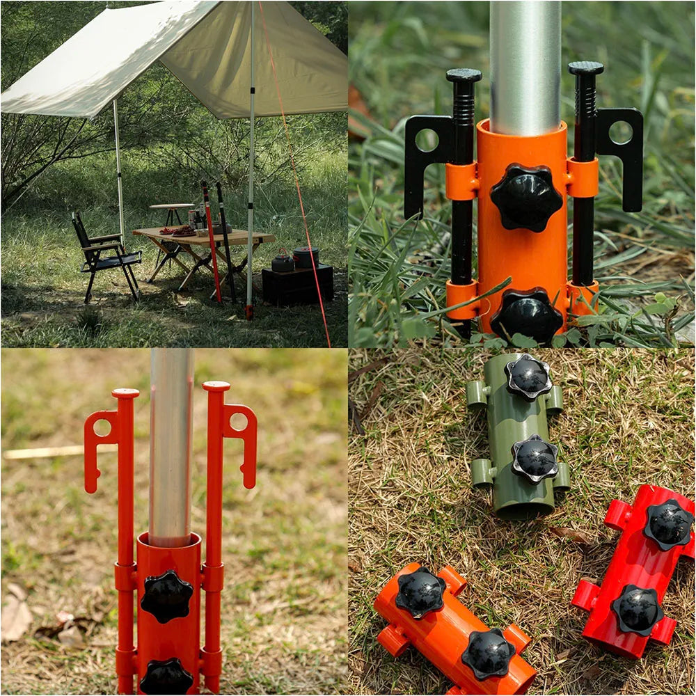 Zelt-Stangenhalter mit verstärktem Rohr – clever-campen Ansicht 4