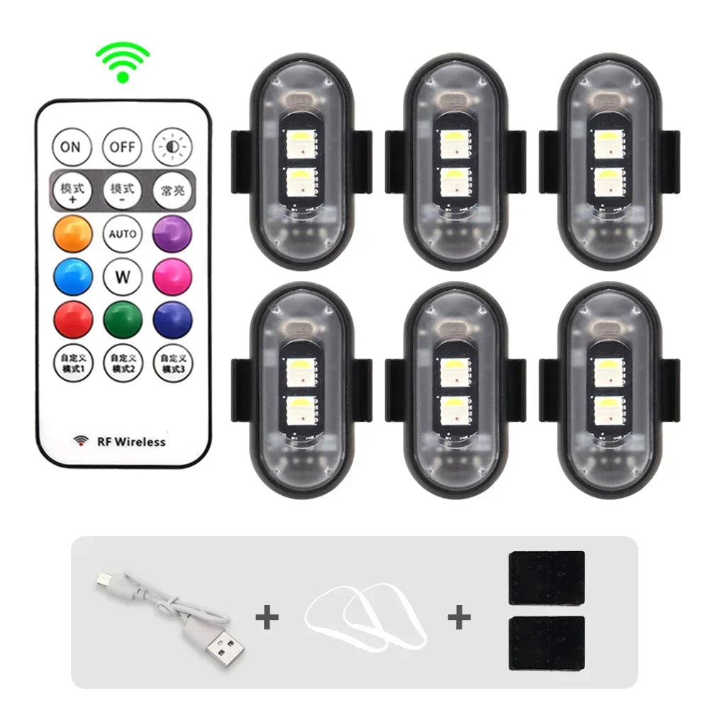 RGB LED Stroboskoplichter für Scooter und Fahrräder – clever-campen Ansicht 3