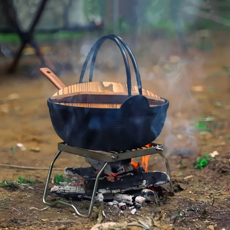 Kompakter Edelstahl Campingkocher – Faltbarer Grill – clever-campen Ansicht 5
