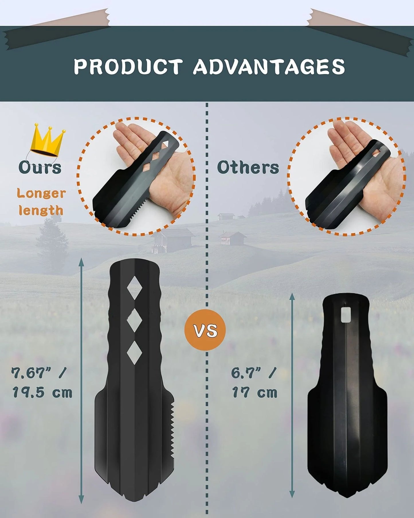 Ultraleichte Camping-Schaufel für Outdoor-Aktivitäten – clever-campen Ansicht 2