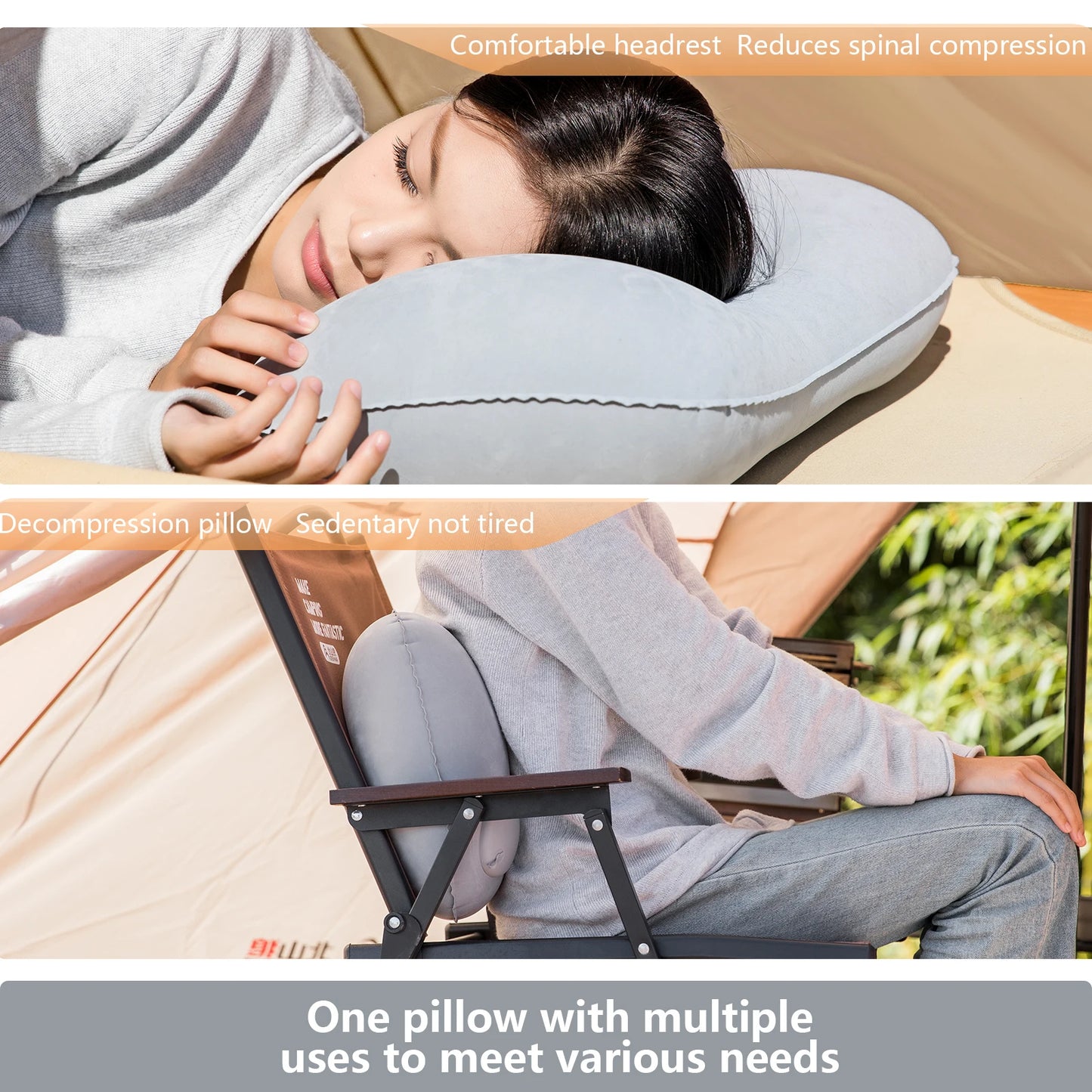 Campingkissen BISINNA Inflatable Schlafsackkissen – clever-campen Ansicht 5