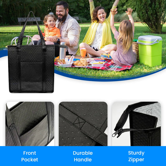Grosse isolierte Kühltasche mit Reissverschluss für Angeln – clever-campen Ansicht 2